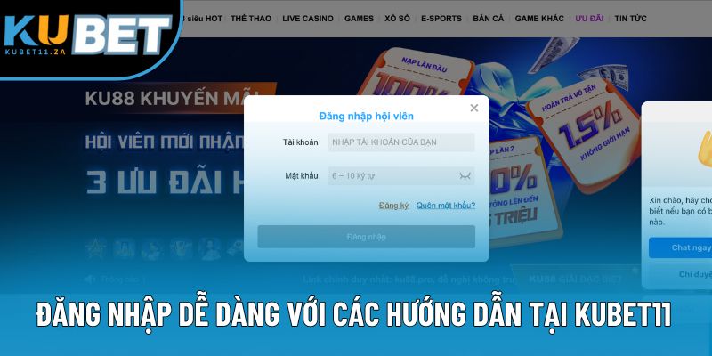Đăng nhập dễ dàng với các hướng dẫn tại KUBET11 Đăng nhập dễ dàng với các hướng dẫn tại KUBET11