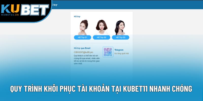 Quy trình khôi phục tài khoản tại Kubet11 nhanh chóng và đơn giản
